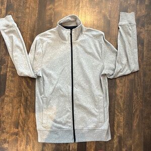 Banana Republic Light Gray Zip-Up Men's Sweater NWOT